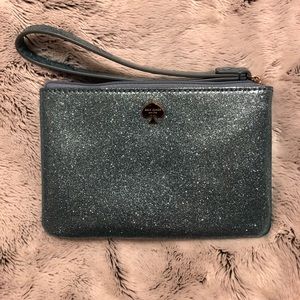 Kate Spade light blue wristlet